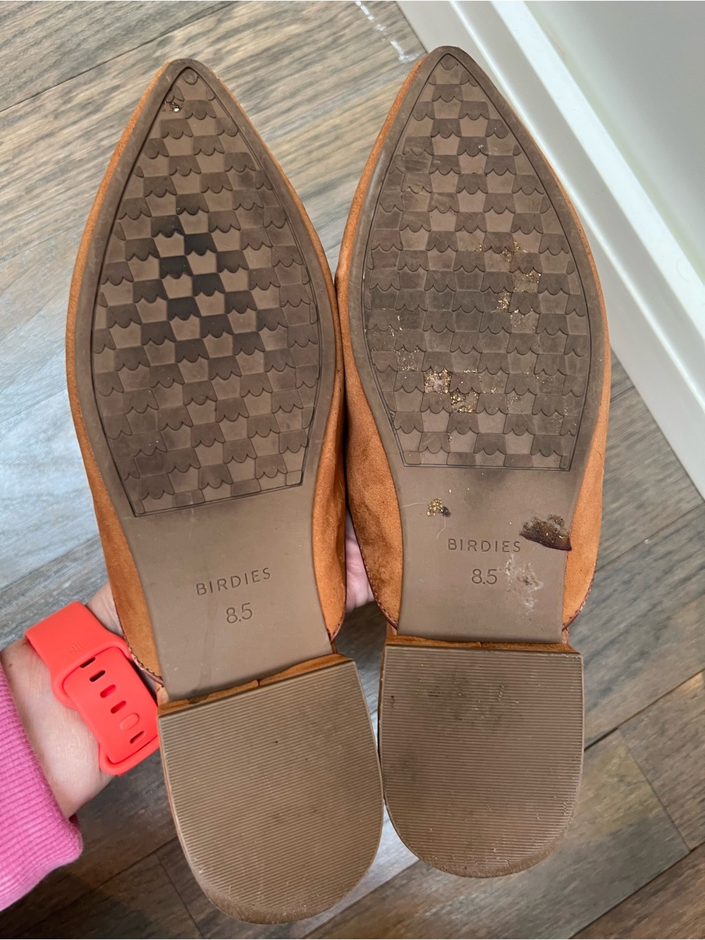 Birdies The Lark Brown Suede Slide Mules Womens Size 8.5 Comfort Slip On Shoes - Picture 7 of 8